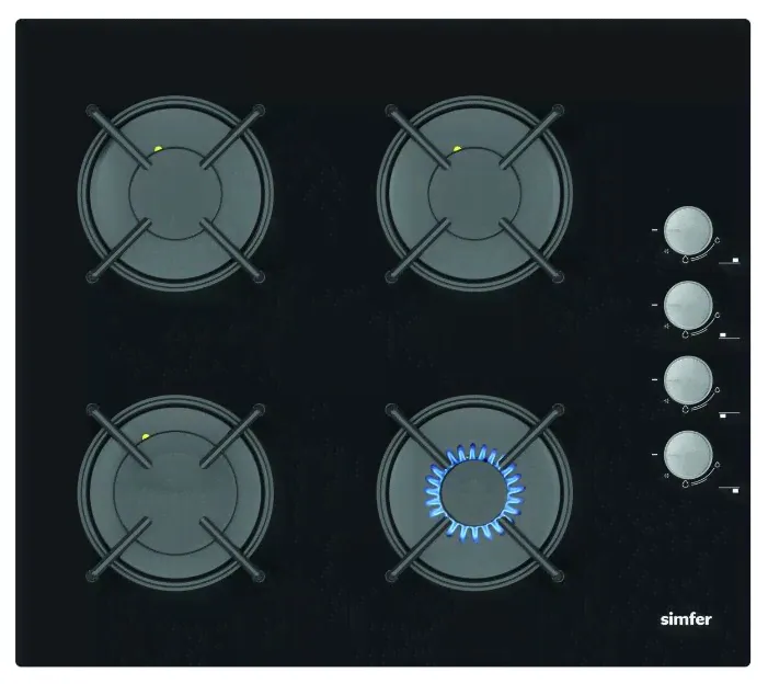 Поверхность газовая SIMFER H60K40S000-0